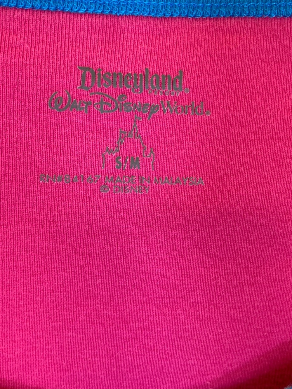 Disney Pink Sleep Shirt Sz S/M Nerd 24/7 Donald Minnie Mickey Goofy Pluto - Picture 4 of 16